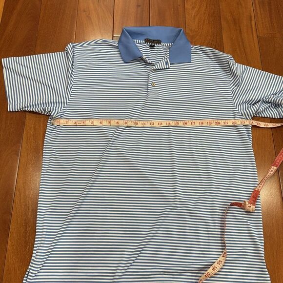 Peter Millar Polo Men Summer Comfort Short Sleeve Stripe Shirt Size XL - Picture 7 of 8